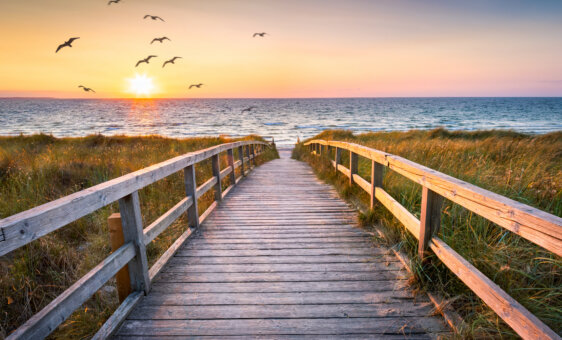 Beautiful,Sunset,At,The,Dune,Beach,,North,Sea,,Germany